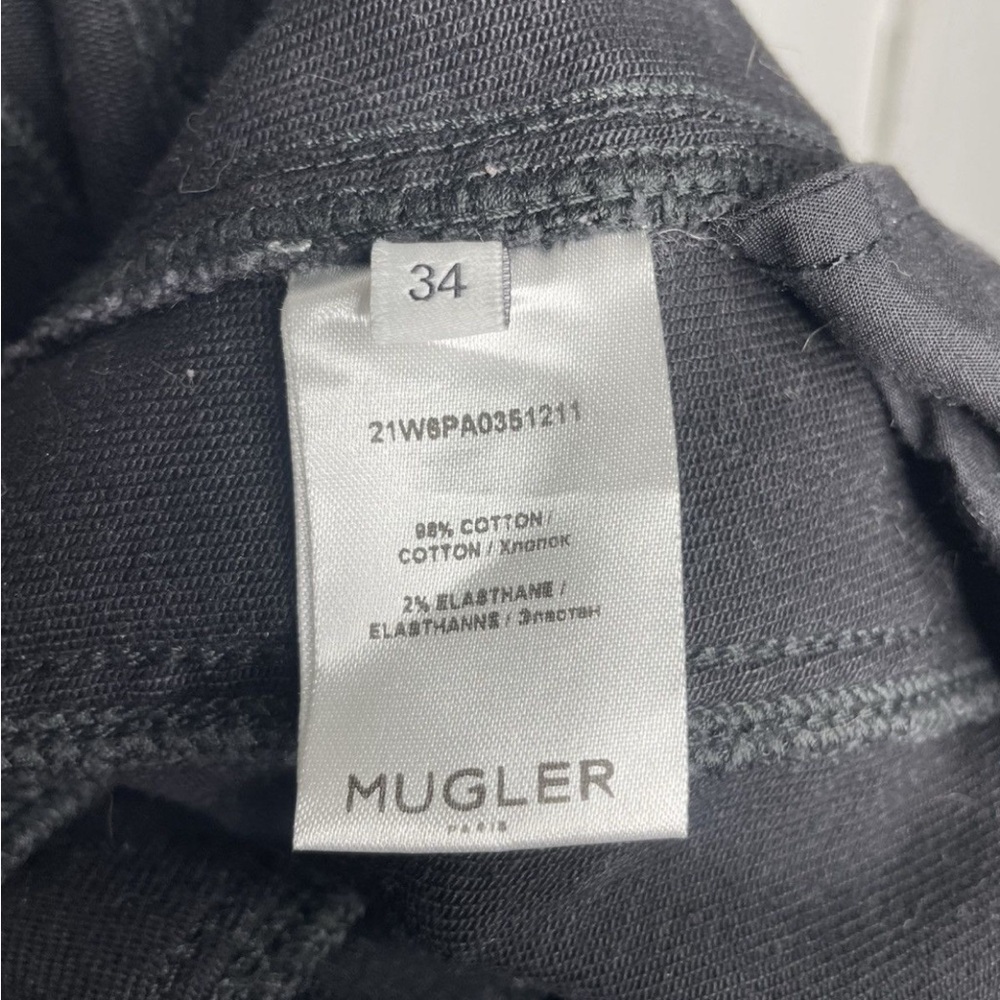 Mugler Reflective Spiral Black Denim - Picture 7 of 8